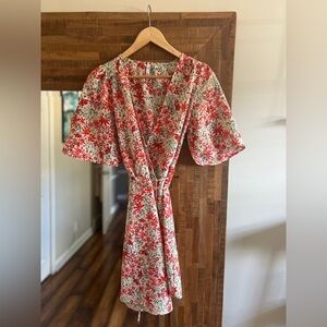 Mango Floral Spring Wrap Dress 🌺